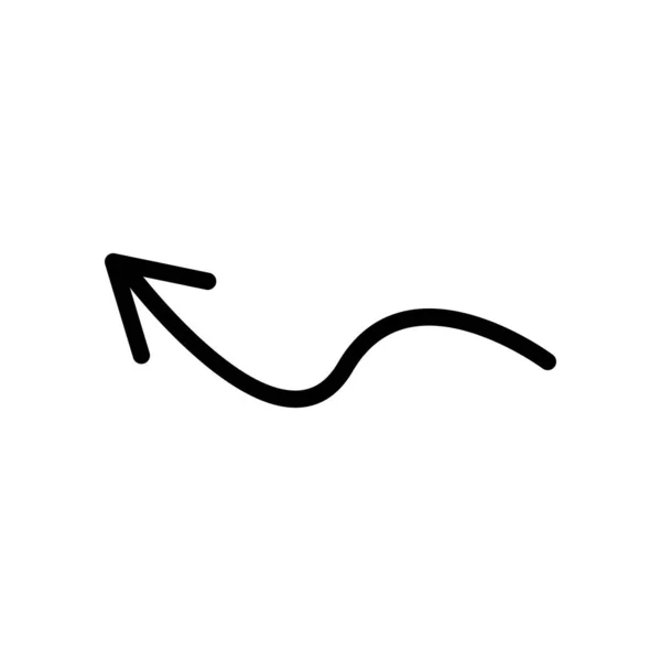 Arrow big black icon. Arrow icon. Cursor. Modern simple arrows. Vector illustration. — Stock Vector