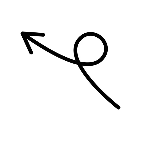 Arrow grande ícone preto. Ícone de seta. Cursor. Flechas simples modernas. Ilustração vetorial . —  Vetores de Stock