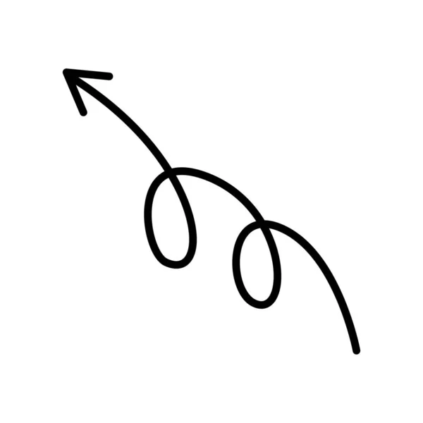 Arrow grande ícone preto. Ícone de seta. Cursor. Flechas simples modernas. Ilustração vetorial . — Vetor de Stock