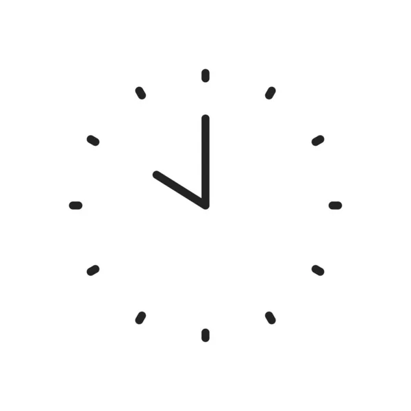 라인 스타일의 시간 및 시계 웹 아이콘. 타이머, 속도, 알람, 달력. 벡터 일러스트레이션. — 스톡 벡터