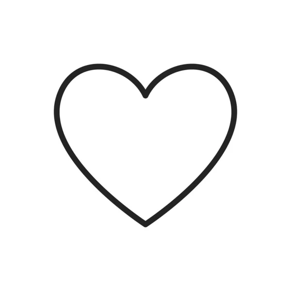 Herz Symbol Linienvektor Umriss Eines Liebessymbols Vektorgrafik Lizenzfreie Grafiken C Vectoreps10 183156466 Depositphotos