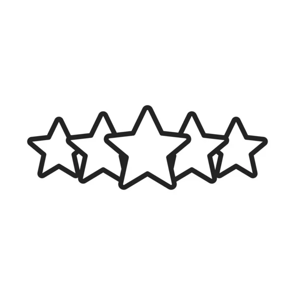 Feedback and Review icons in line style. Star Rating, Emotion symbols. Vector illustration. — Stock Vector