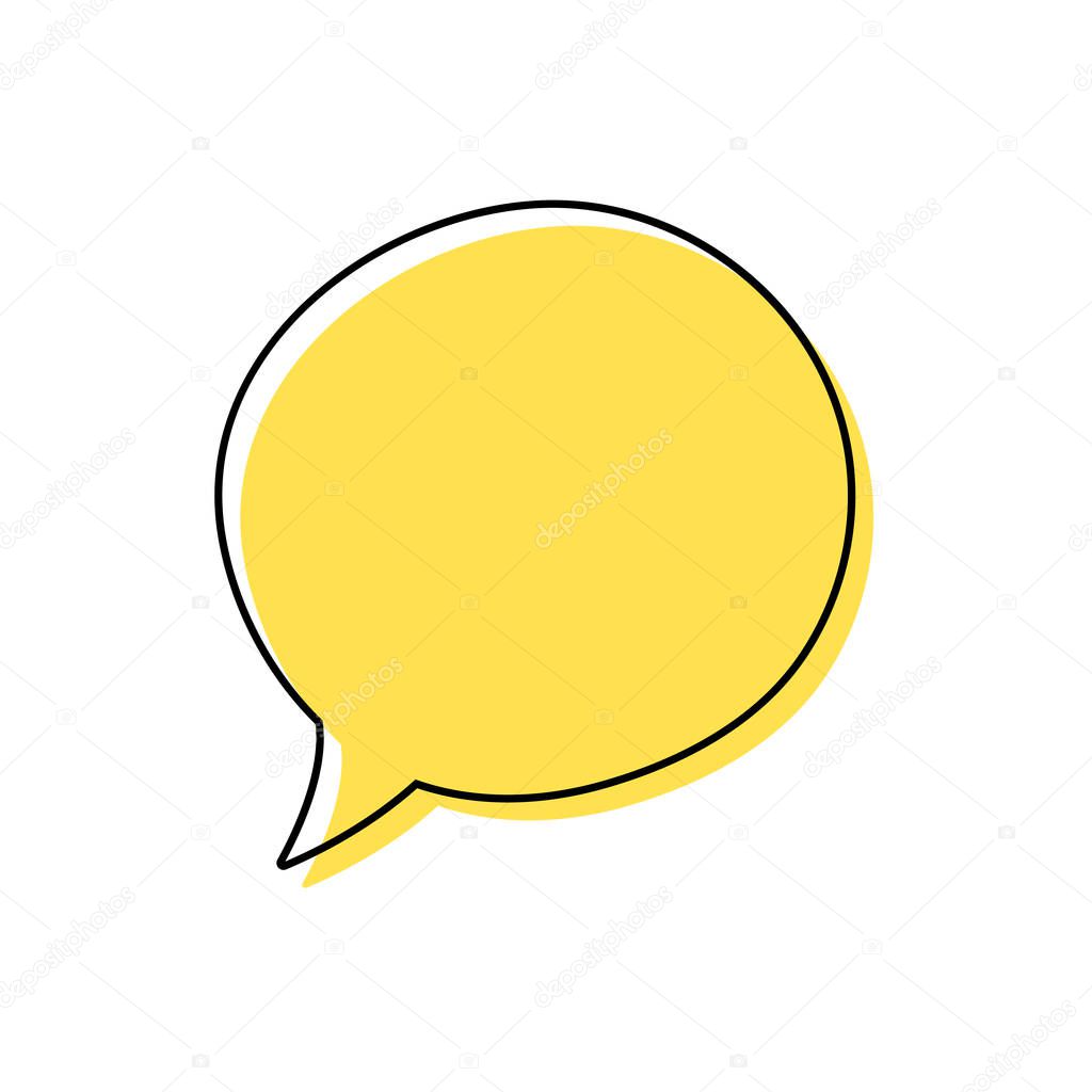 Speech bubbles. Quotes icon vector. Message bubbles chat. Blank retro empty comic bubble. Stickers. Dialog balloons. Vector illustration.