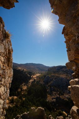 İspanya 'nın Endülüs şehrindeki antik Malaga şehrinin kalıntıları.