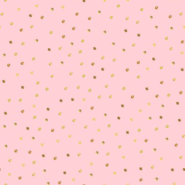 Altın nokta pembe bir arka plan üzerinde Dikişsiz desen ilginç degrade altın nokta sonsuz rasgele
