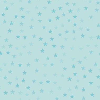 Turkuaz yıldız seamless modeli üzerinde açık mavi arka plan büyüleyici rastgele dağılmış sonsuz