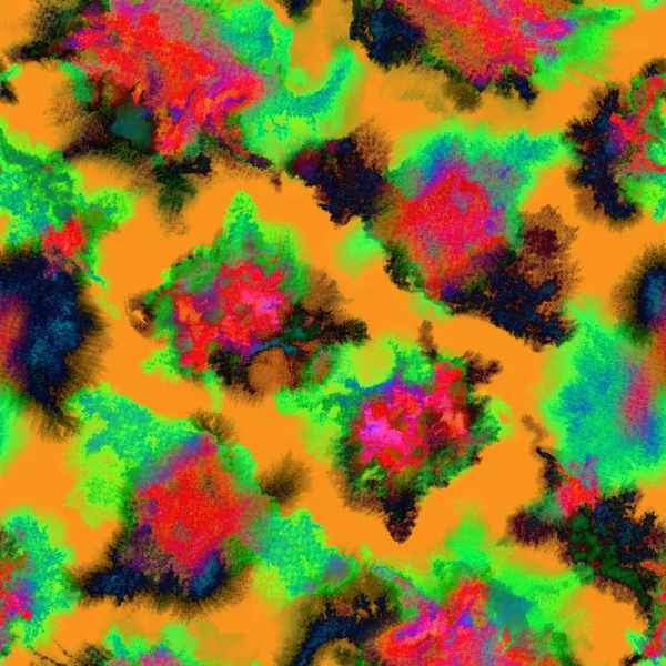 Yeşil su sıçramalarına desen suluboya soyut Dikişsiz desen arka plan ile dağınık ışık ışık