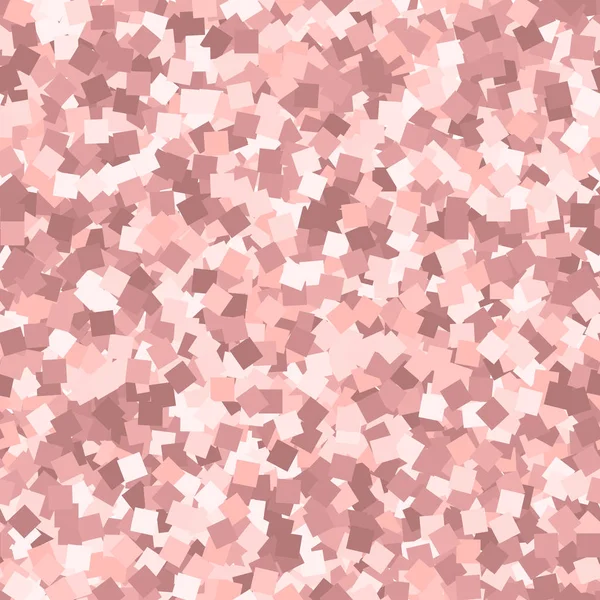 Texture glitter senza cuciture. Particelle rosa adorabili. Modello infinito fatto di quadrati scintillanti . — Vettoriale Stock