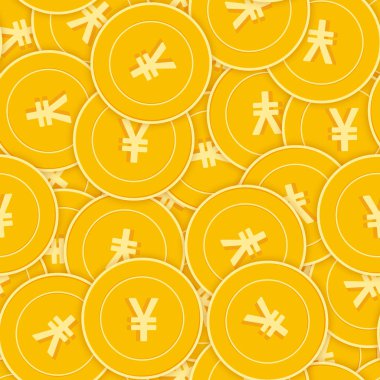 Çin yuan paralar seamless modeli. İnanılmaz Cny paralar dağınık. Büyük kazanmak ya da başarı kavramı. 