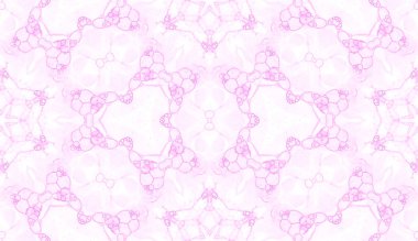 Pembe seamless modeli. Şaşırtıcı hassas sabun köpüğü. Dantel el Tekstil süsleme çekilmiş. Kaleydoskop mandala iç çamaşırı yazdırma. Suluboya arka plan göz kamaştırıcı.