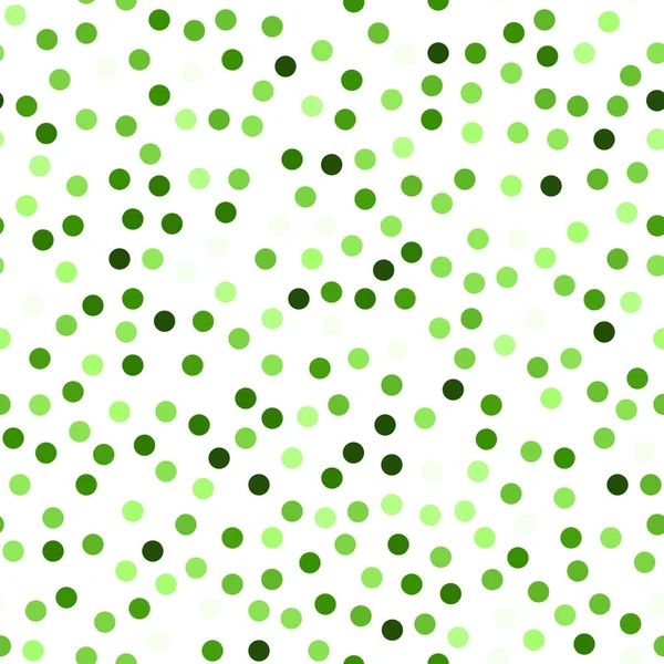 Textura sin costura brillo. Partículas verdes reales. Patrón sin fin hecho de círculos brillantes. Brillia — Vector de stock