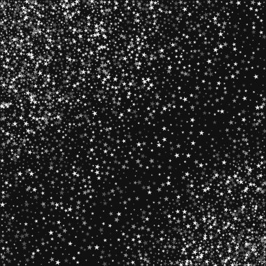 İnanılmaz düşüyor yıldız dağılım deseni siyah arka planda Symmetrical inanılmaz düşüyor yıldızlarla