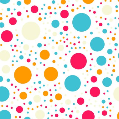 Renkli lekeli Dikişsiz desen beyaz 18 üzerinde arka plan beyaz atlı klasik renkli lekeli