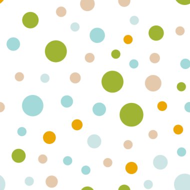 Renkli lekeli seamless modeli üzerinde beyaz 1 arka plan olağanüstü klasik renkli polka