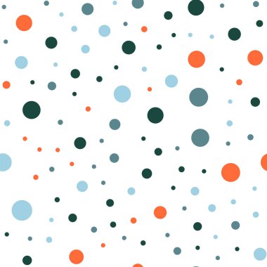 Renkli lekeli seamless modeli üzerinde beyaz 26 arka plan güzel klasik renkli polka