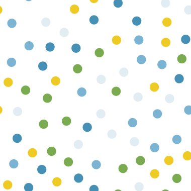 Renkli lekeli Dikişsiz desen beyaz 12 üzerinde arka plan çok güzel klasik renkli lekeli