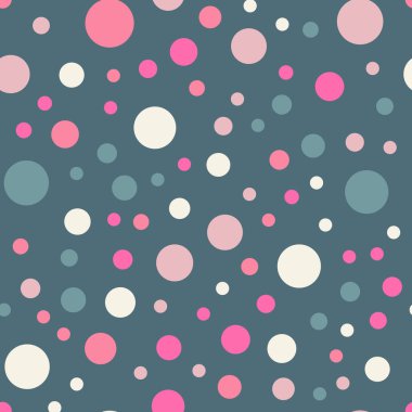 Parlak 8 renkli lekeli Dikişsiz desen arka plan hoş klasik renkli lekeli