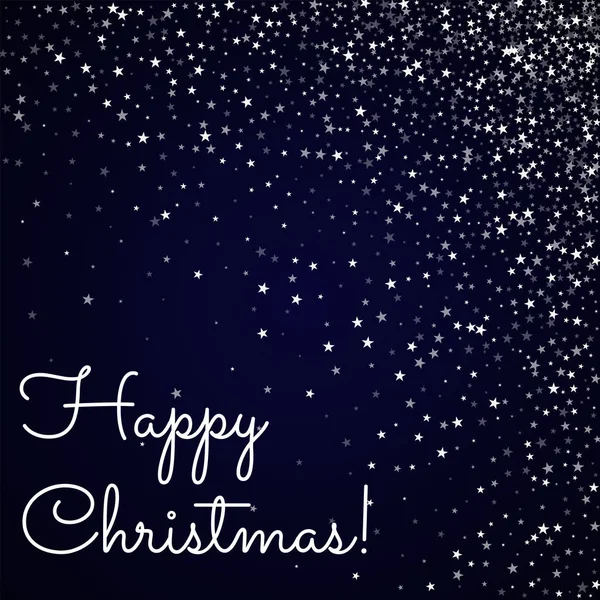 Χαρούμενος Χριστούγεννα ευχετήρια κάρτα Amazing πεφταστέρια φόντο καταπληκτικά πεφταστέρια στο βαθύ γαλάζιο — Διανυσματικό Αρχείο