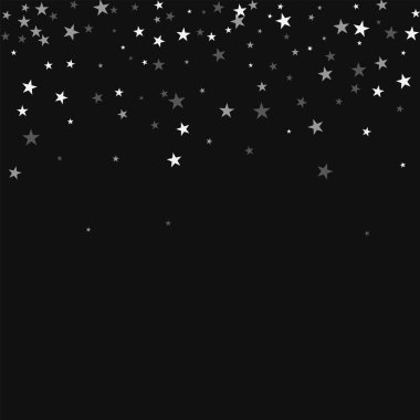 Rastgele sabit yıldız dağılım üst degrade siyah arka plan üzerine rastgele sabit yıldız ile