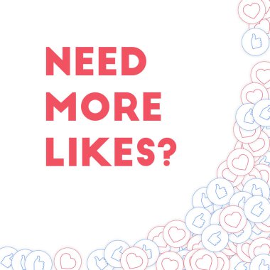 Sosyal medya simgeler. Daha fazla seviyor kavramı gerekir. Dağınık kalpler Yaşasın düşüyor. Grand soyut righ