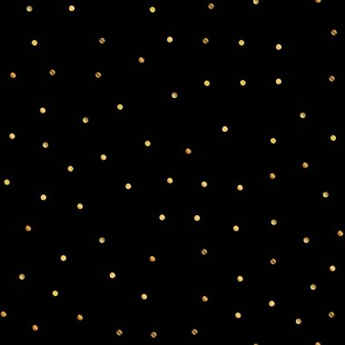 Altın nokta siyah arka plan üzerine seamless modeli keyifli degrade altın nokta sonsuz rasgele