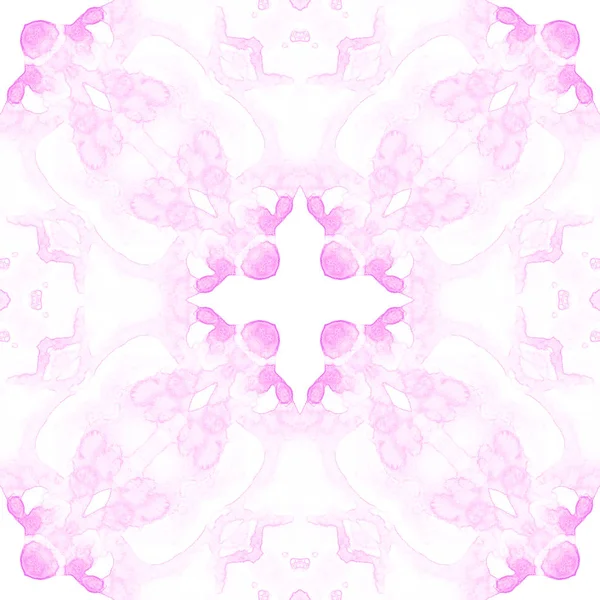 Różowy wzór. Artystyczny delikatny baniek mydlanych. Koronki ręcznie rysowane włókienniczych ornament. Kaleidoscop — Zdjęcie stockowe