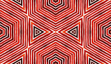 Şarap kırmızı geometrik suluboya. Eğlenceli Seamless modeli. El çizgili çekilmiş. Fırça dokusu. Narin