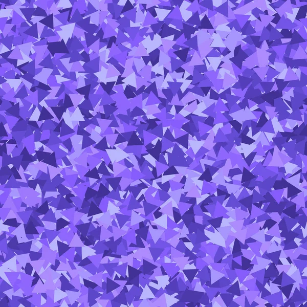 Glitter seamless texture. Adorable purple particles. Endless pattern made of sparkling triangles. Po — Stock Vector