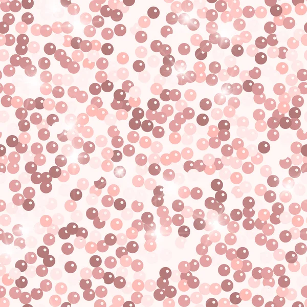 Glitter naadloze textuur. Bewonderenswaardig roze deeltjes. Eindeloze patroon gemaakt van sprankelende spangles. Hey — Stockvector
