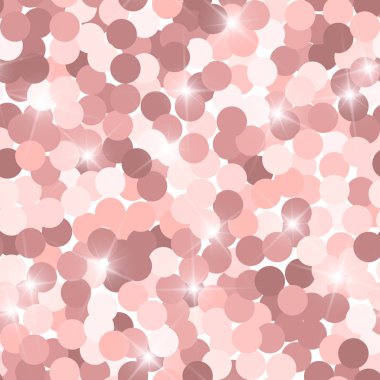 Glitter sorunsuz doku. Gerçek Pembe parçacıklar. Sonsuz desen parlayan çevreler yaptı. Kendinden geçmiş