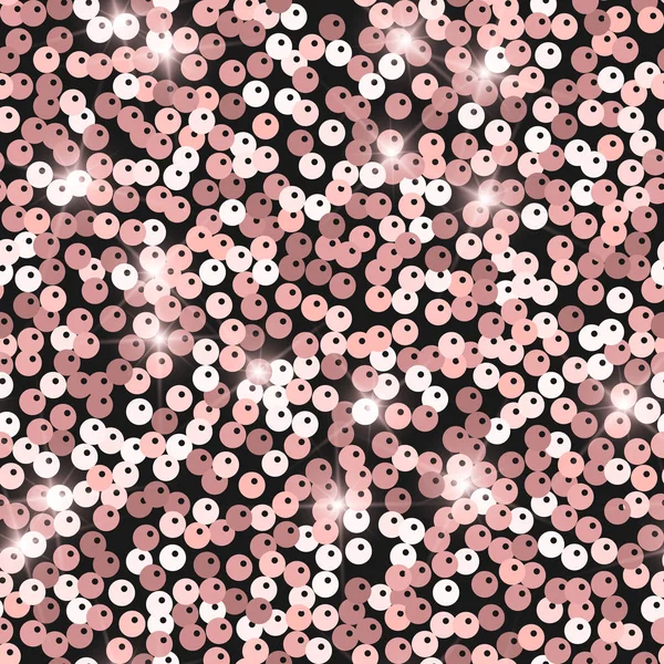 반짝이 완벽 한 텍스처. 감탄 핑크 입자입니다. 끝 없는 패턴 반짝이 spangles의 만든. 사 — 스톡 벡터