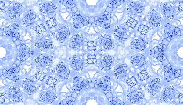 Violett sömlösa mönster. Roande delikat såpbubblor. Spets hand dras textil prydnad. Kaleidosco — Stockfoto