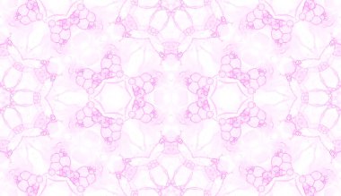 Pembe seamless modeli. Şaşırtıcı hassas sabun köpüğü. Dantel el Tekstil süsleme çekilmiş. Kaleidos