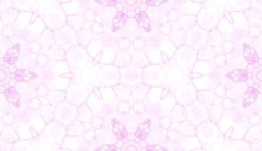 Pembe seamless modeli. Çekici hassas sabun köpüğü. Dantel el Tekstil süsleme çekilmiş. Kaleidosc
