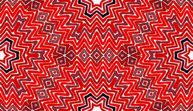Şarap kırmızı geometrik suluboya. Eğlenceli Seamless modeli. El çizgili çekilmiş. Fırça dokusu. Excellen