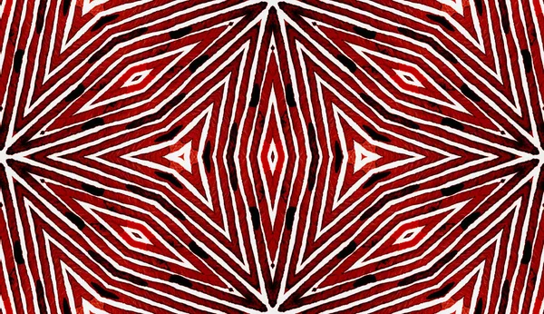 Wine red Geometric Watercolor. Amusing Seamless Pattern. Hand Drawn Stripes. Brush Texture. Classic
