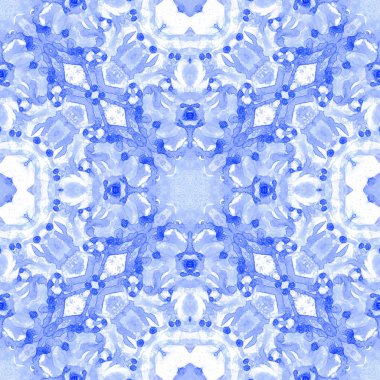 Menekşe seamless modeli. Sanatsal hassas sabun köpüğü. Dantel el Tekstil süsleme çekilmiş. Kaleidosc