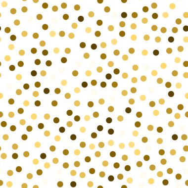 Glitter seamless texture. Actual gold particles. Endless pattern made of sparkling circles. Beauteou clipart