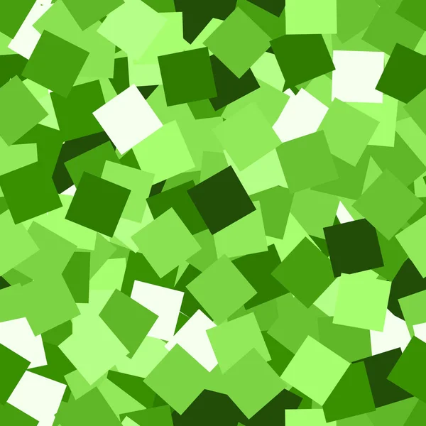Glitter textura sem costura. Partículas verdes adoráveis. Padrão infinito feito de quadrados cintilantes. Porreiro. — Vetor de Stock