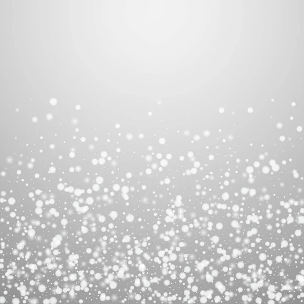 Hermosa caída de nieve fondo de Navidad. Sutil — Vector de stock