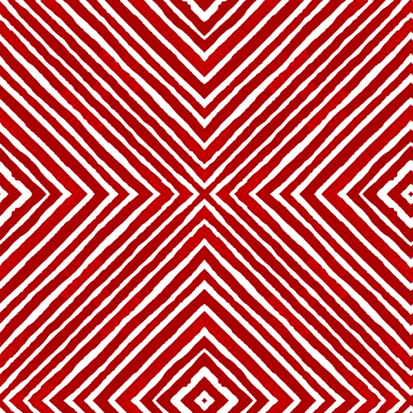 Czerwony geometrycznej akwarela. Ciekaw, Tupot bezszwowe — Zdjęcie stockowe
