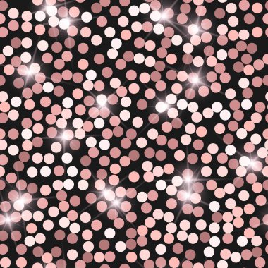 Glitter sorunsuz doku. Gerçek Pembe parçacıklar. Sonsuz desen parlayan çevreler yaptı. Dramatik