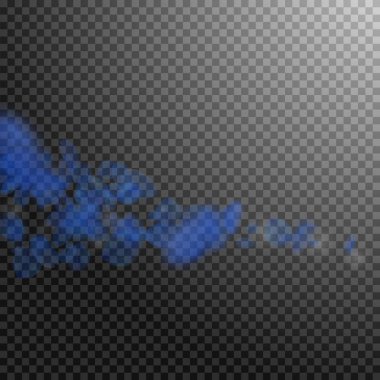 Koyu mavi çiçek yaprakları aşağı düşen. Yüce romantik çiçek kuyruklu yıldız. Şeffaf sq üzerinde uçan petal