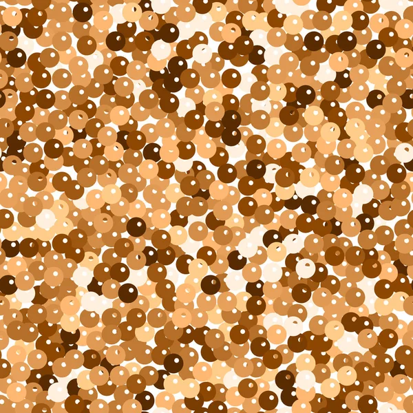 Texture glitter senza cuciture. Ammirevoli particelle d'oro rosso. Modello infinito fatto di lustrini scintillanti . — Vettoriale Stock