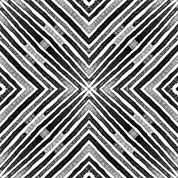 Dark black and white Geometric Watercolor. Dazzlin — Stock Photo, Image