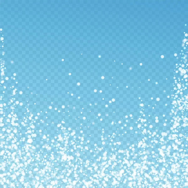 Amazing falling snow Christmas background. Subtle — Stock Vector