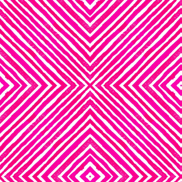 ピンクレッド幾何学的水彩。美味しいシームレス — ストック写真