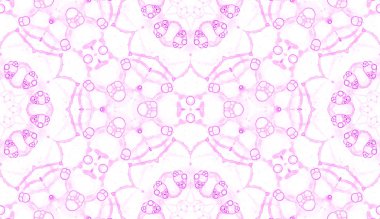 Pembe seamless modeli. Eğlenceli hassas sabun köpüğü. Dantel el Tekstil süsleme çekilmiş. Kaleydoskop