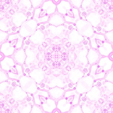 Pembe seamless modeli. Şaşırtıcı hassas sabun köpüğü. Dantel el Tekstil süsleme çekilmiş. Kaleidos