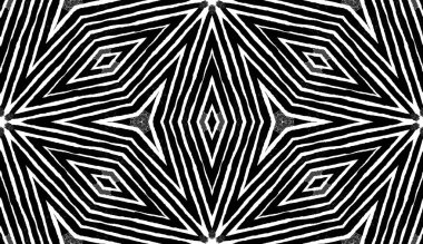 Koyu siyah ve beyaz geometrik suluboya. İyi Seamless modeli. El çizgili çekilmiş. Fırça Textur
